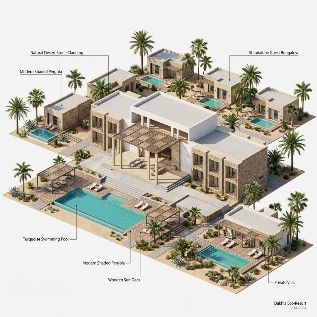 PK25 Hospitality Eco-Resort 3D Architectural Model