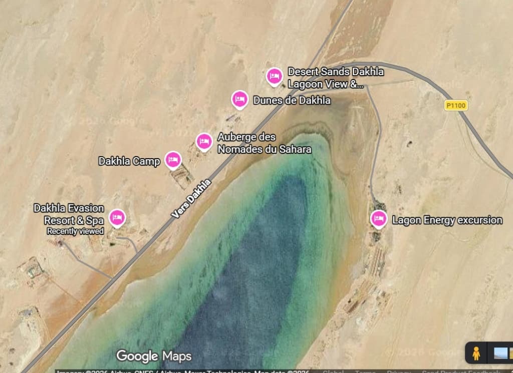 PK27 Frontline Commercial Plot Satellite Map Dakhla